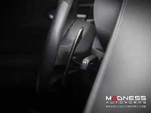 Alfa Romeo Giulia Paddle Shifter Covers - Carbon Fiber - White Carbon